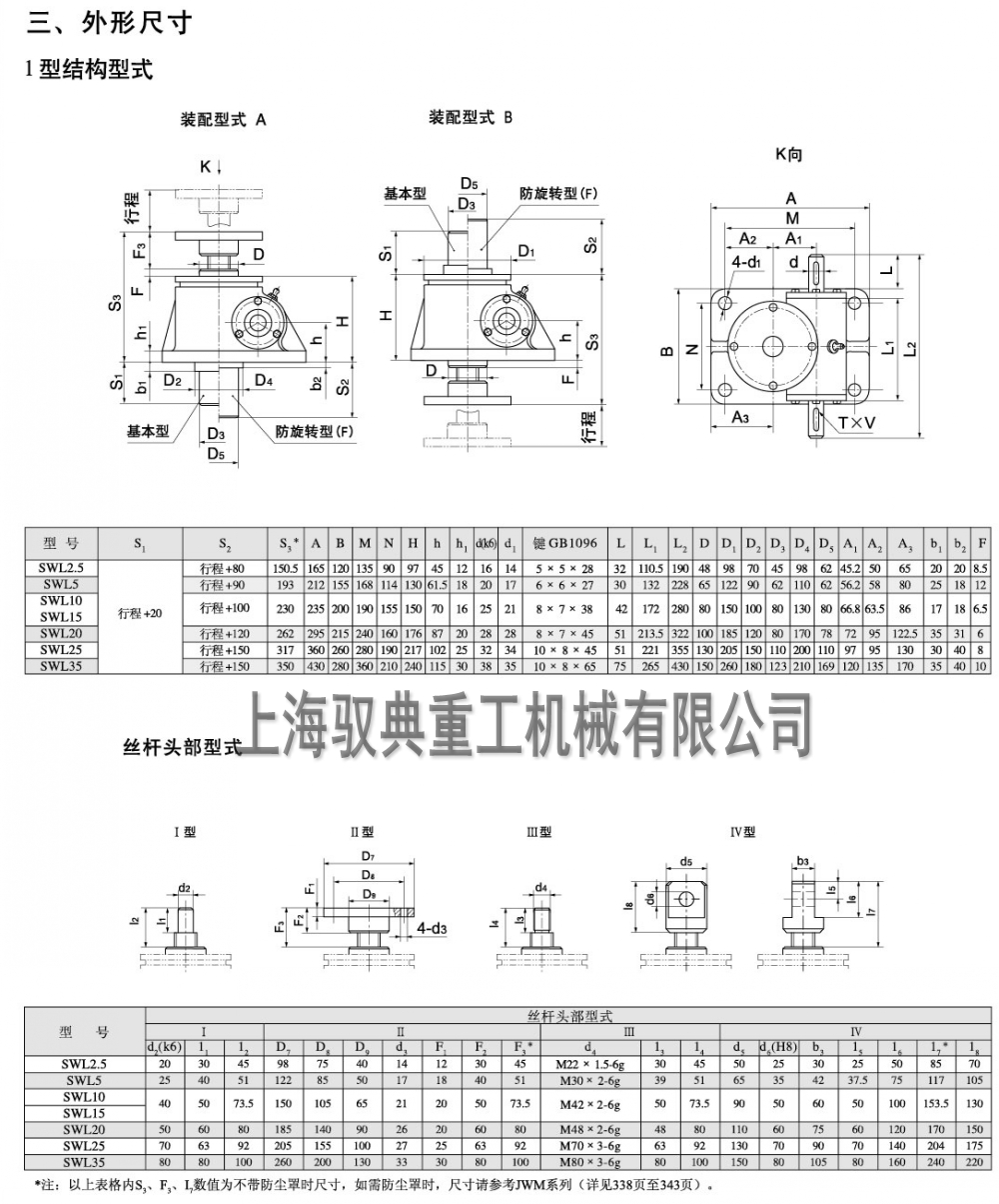 swl蝸輪絲桿升降機(jī)圖紙