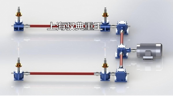 SWL絲桿升降機四臺聯(lián)動升降機構(gòu)平臺圖片